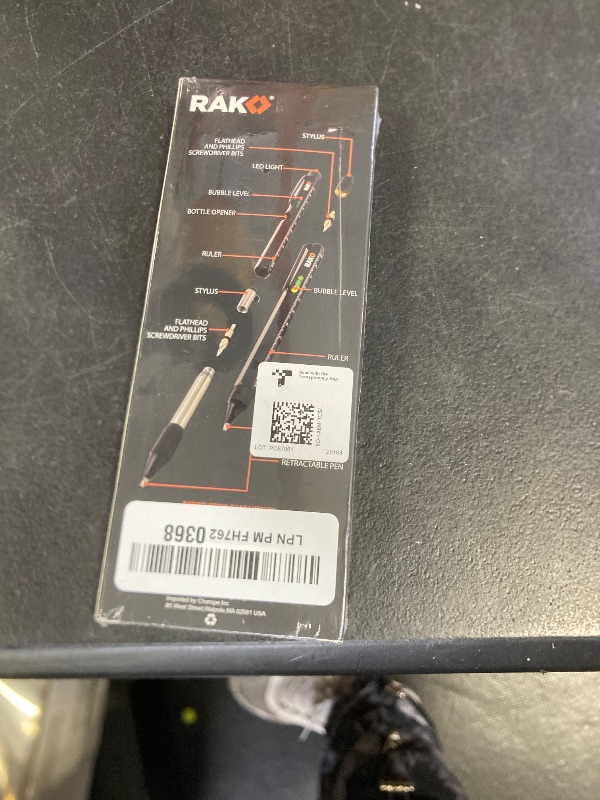 Photo 1 of RAK Multitool Pen - Multi-Tool Pens, LED Light, Flathead, Phillips Screwdrivers, Level, Ruler, Bottle Opener, and Stylus. Cool Gadgets Gifts for Men, Dad, EDC Pen Tool, Gift-Ready Box, Pack of 2 sealed