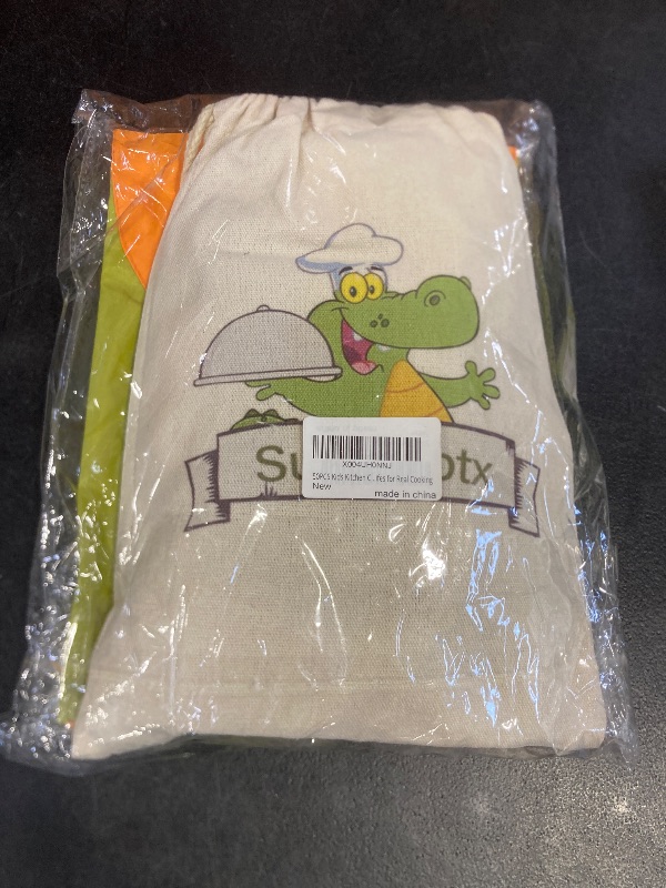 Photo 1 of 50PCS Kids Kitchen Cooking Set - Crocodile Wooden Kid Safe Knife Cutting Board Apron Gloves Fruit Vegetable Crinkle Cutters Peeler Serrated Edges Plastic Toddlers Knives, Kids Knifes for Real Cooking