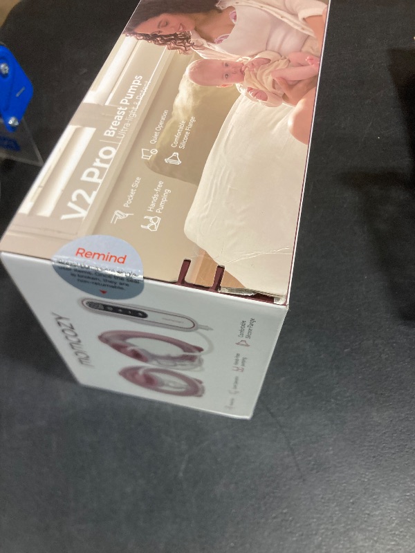 Photo 1 of Momcozy Wearable Breast Pump V2 Pro Ultra-Lightweight, Double Electric Breast Pump Hands-Free & Portable Pump with Upgraded Flange, Quiet & Leak-Proof Electric Pump for Pumping Moms
sealed 