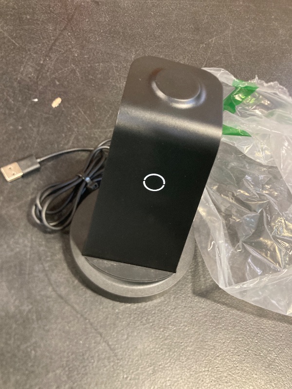 Photo 1 of 3 in 1 Charging Station for iPhone, Wireless Charger for iPhone 17 16e 16 15 14 13 12 11 X Pro Max & Apple Watch - Wireless Charging Station for AirPods 4 3 Pro
