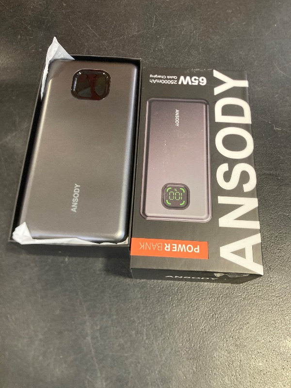 Photo 1 of 65W Power Bank, 25000mAh Travel Essential USB C Laptop Portable Charger, 100W Total Fast Charging Battery Pack for MacBook Dell XPS iPad Tablet Steam Deck iPhone 17-12 Series Samsung Switch and More
