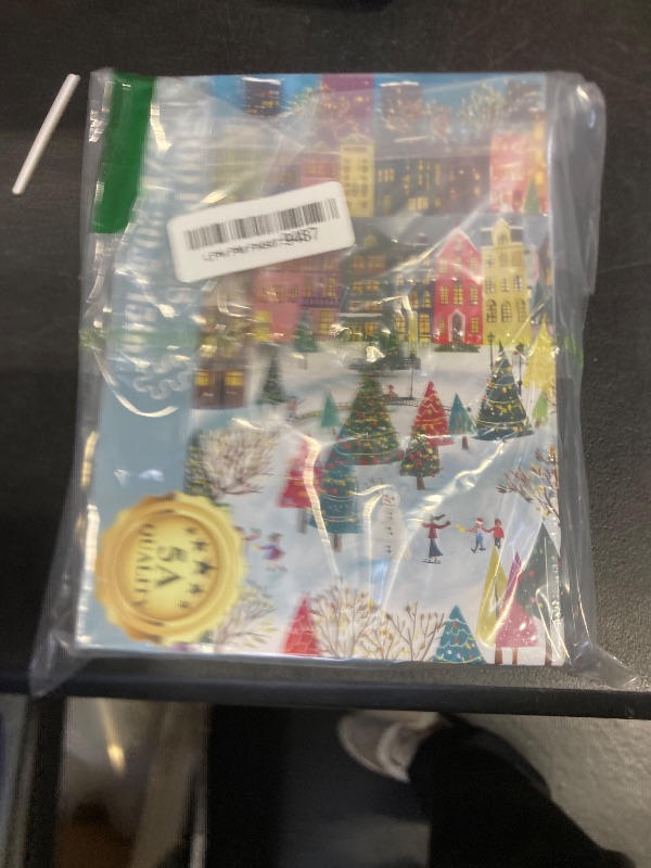 View 2 of 500 Piece Jigsaw Puzzles for Adults, Whimsical Winter Cityscape Puzzles for Adult, Fun and Challenging Puzzle for Family Time, Relaxing Gift for Adults, Seniors, 20.5 x 15 in
