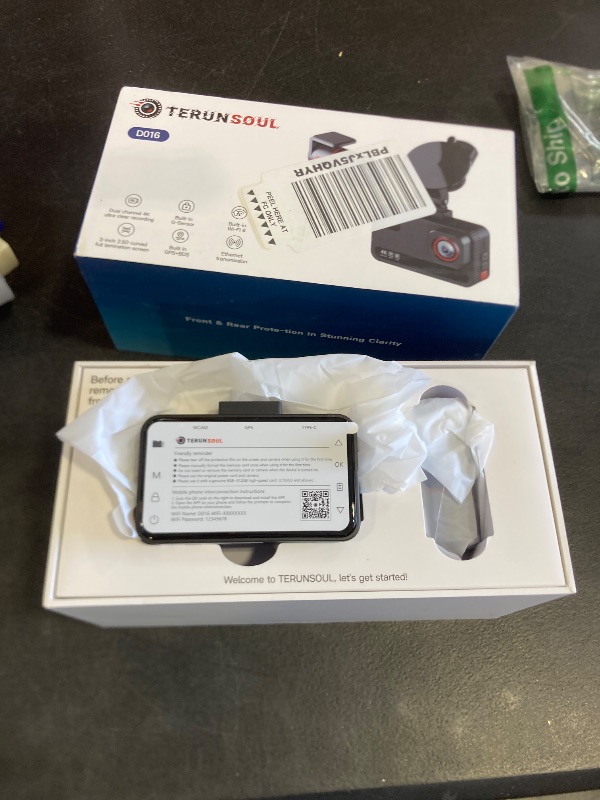 Photo 1 of TERUNSOUl 4K+4K Dash Cam Front and Rear, Free 128GB Card Included, 5.8GHz WiFi Dash Camera for Cars, Built-in GPS, G-Sensor, 170°Wide Angle, 3" IPS Screen, 24H Parking Mode, Support 512GB Max