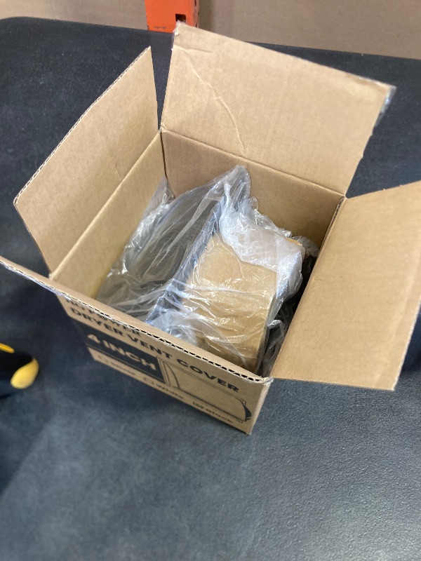 Photo 1 of 4 Inch Dryer Vent Cover Outside, HG Power Metal Exterior Vent Cover with Removable Screen & Cushioned Non-Return Flap, Air Wall Vent for House, Range Hood, AC, Opening Diameter: 3.81" Black