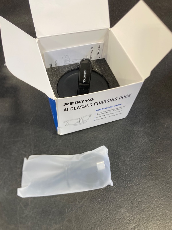Photo 1 of REIKIYA Charging Stand for Ray-Ban Meta Smart Glasses, Portable Charging Dock for Wayfarer, Headliner, Skyler with 3.3 ft USB-C Cable, Charger for Meta Glasses RayBan, RayBan Meta Accessories