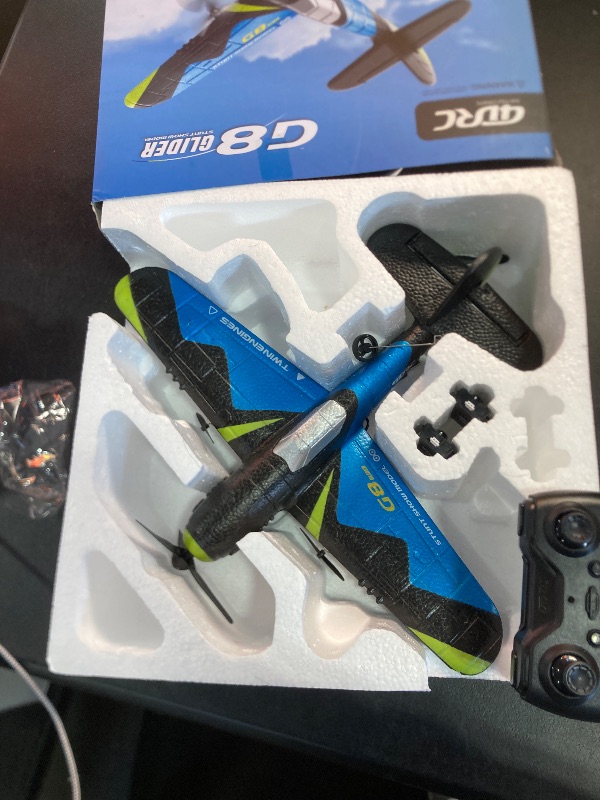 Photo 1 of 4DRC G8 Foam RC Plane Remote Control Airplane for Kids Adults, RC Airplane Helicopter Fighter Jet with 6-Axis Gyro, Light, Helicopter Plane Toy Gifts for Adults Kids Beginners