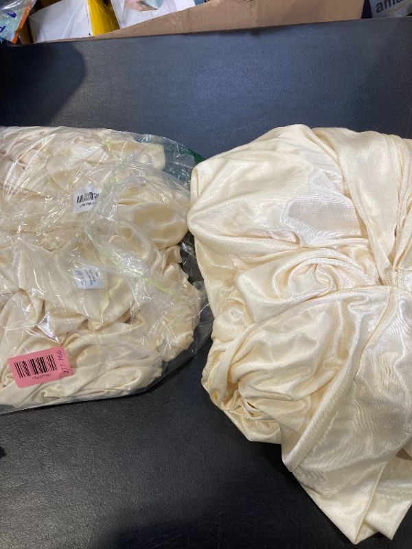 Photo 1 of 10x10ft Yellow Gold Glitter Backdrop Curtain for Parties, Wrinkle Free Satin Photo Backdrop Drapes 2 Panels 5x10FT Shimmer Back Drop Cloth for Wedding Birthday Stage Photography Background