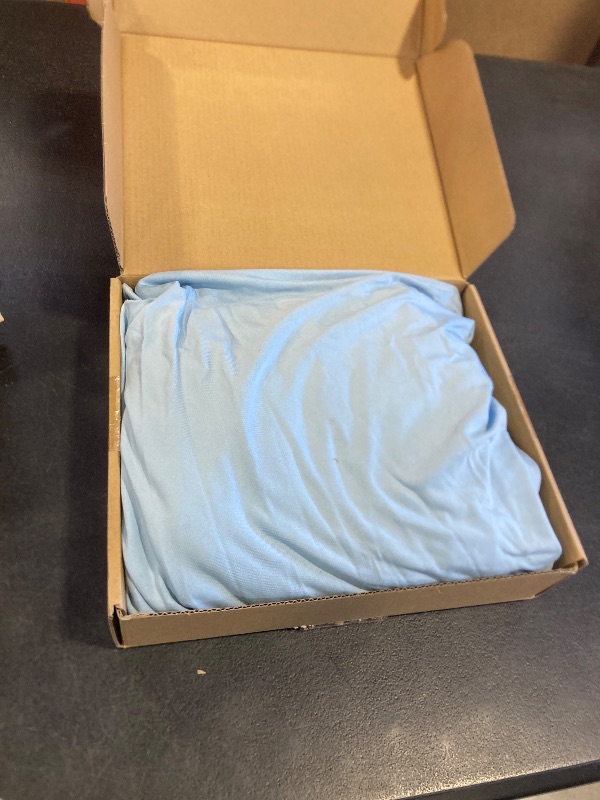 Photo 1 of Wokceer 7.2FT Round Backdrop Cover Round Arch Covers with Buckles Polyster Dusty Blue Circle Balloon Arch Cover for Wedding Birthday Party Ceremony Decor