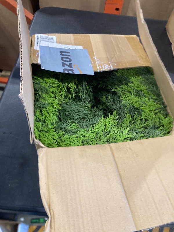 Photo 1 of 6FT Lush Christmas Cedar Garland Real Touch Artificial Realistic Soft and Thickness Greenery Faux Cedar Pine Garland for Home Fireplace Table Indoor Outdoor Holiday Christmas Decoration