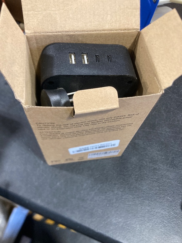 Photo 1 of Power Strip Surge Protector - Flat Plug, Wall Mount, 6FT Extension Cord with Multiple Outlets, 8 Wide Outlets with 4 USB Ports (2 USB C), Charging Station Overload Protection Home Apartment Essentials