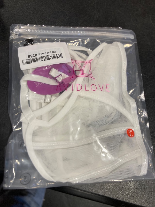 Photo 1 of Avidlove Wireless Lingerie Set Bridal White Lingerie Wedding Sets Lencería Para Mujer Sexy ? White, L