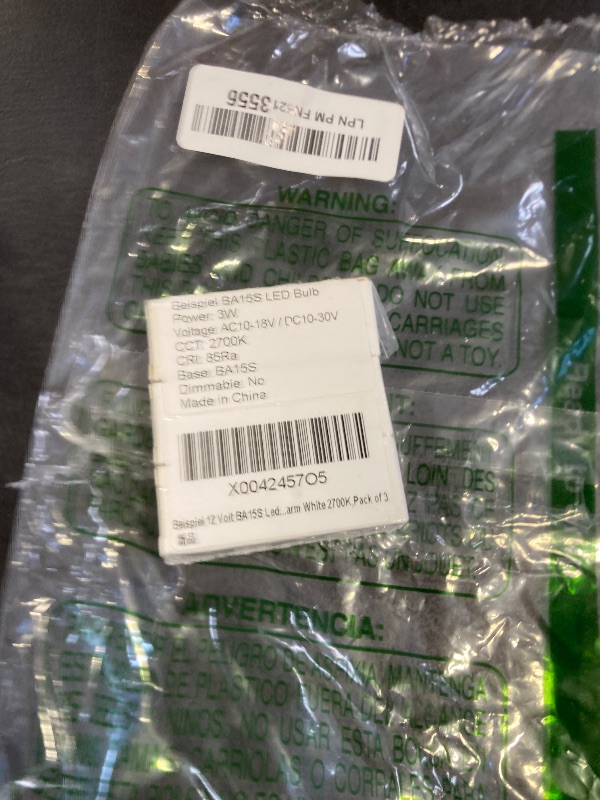 Photo 1 of 12V BA15S Led Bulbs,1156 1141 DC Bayonet Single Contact Base, 3W AC/ DC12V Low Voltage BA15S Bulb for Landscape RV Camper Interior Marine Boat Trailer Lights,Warm White 2700K, Pack of 3