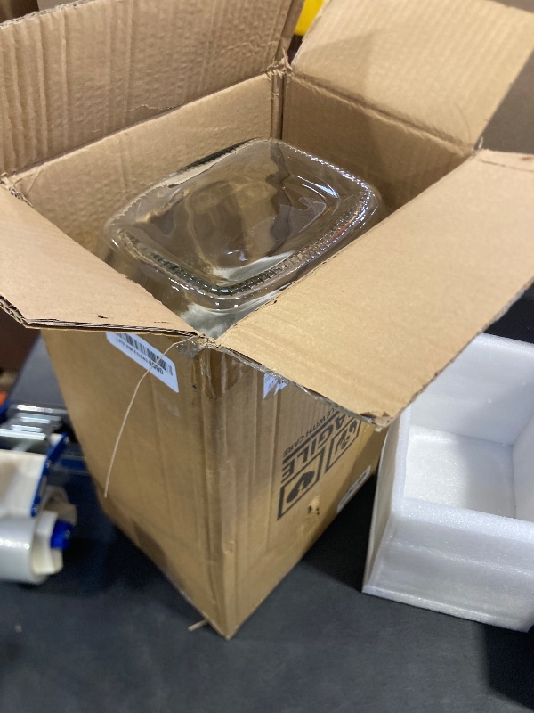 Photo 1 of 2 Gallon Glass Drink Dispenser with Stand, Stainless Steel Leakproof Spigot and Lid, Glass Drink Dispensers for Parties, Water Beverage Dispenser