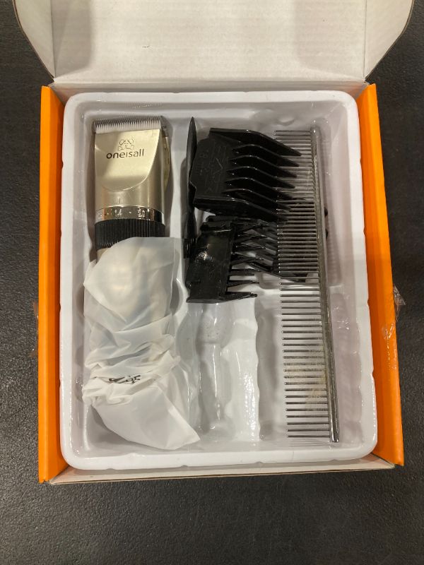 Photo 1 of *USED* oneisall Dog Shaver Clippers Low Noise Rechargeable Cordless Electric Quiet Hair Clippers Set for Dogs Cats Pets