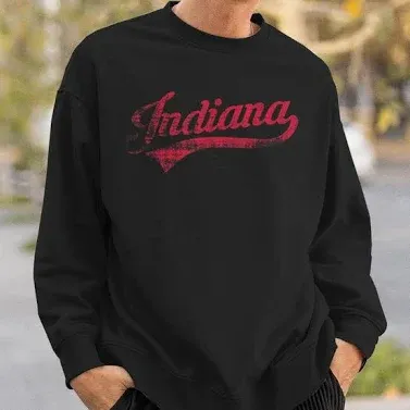 Photo 1 of Vintage Indiana Hoosier State Distressed Pride apparel Sweatshirt small 