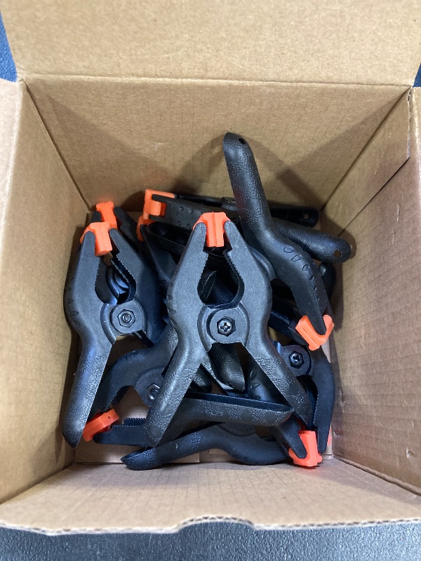 Photo 1 of  Spring Clamps, 3.5 inch Spring Clamps Heavy Duty for Crafts and Professional Plastic Spring Clamps for Woodworking, Small Spring Clips Clamps for Backdrop Stand Photography Clamp Toresano