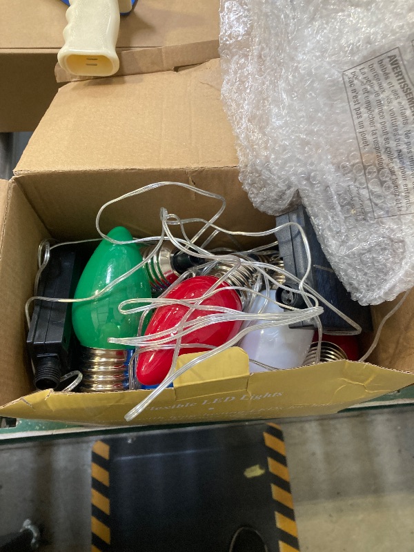 Photo 1 of 10 Pack Large C9 Christmas Decorations Outdoor Waterproof, Solar C9 Christmas Lights Outdoor with 2 Modes, Solar Pathway Lights for Outside Party Yard Lawn Patio Walkway Xmas Decoration (Multicolor)