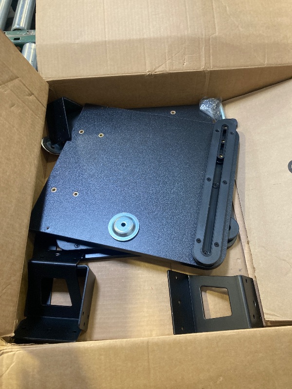 Photo 1 of XINLEI Keyboard Tray Under Desk Large C-Clamp 25.6” (30” Including Clamps) x 11.8” Slide-Out Platform Computer Drawer Pull Out Keyboard & Mouse Tray Black DSF4