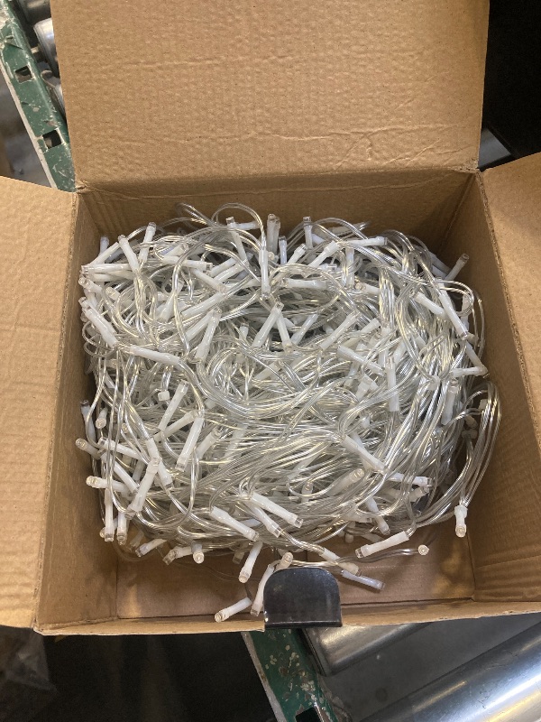 Photo 1 of 132ft Icicle Lights for Outside - 1280 LED Warm White Twinkle Lights with 240 Drops, 8 Modes Plug in Waterproof Timer Memory. Cannot be Extended. The Plug is in the Middle (66ft+66ft)