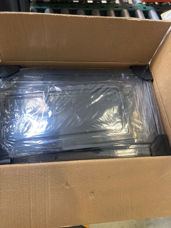 Photo 1 of 7 code Thicken & Sturdy Clear Shoe Storage Organizer with Magnetic Door, Stackable Boxes for Closet, Foldable Shoe Rack for Sneaker Boot Container, Plastic Shoe Cabinet Shoe Box 6 Pack, Black