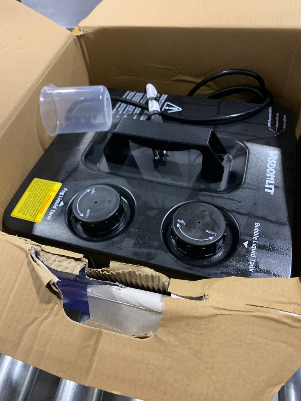 Photo 1 of Fog Bubble Machine, 2 in 1 Smoke Bubble Maker, 400W No-Spill Smoke Bubble Blower, Make Colorful Bubbles | White Fog Bubbles for Indoor Outdoor Birthday Halloween Party