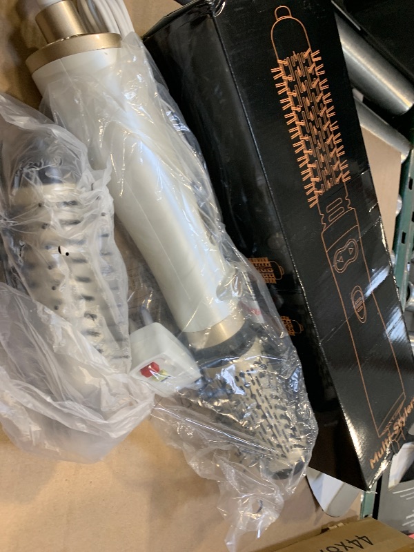 Photo 1 of 3 in 1 Rotating Hair Dryer Brush, Auto Rotating Blow Dryer Brush Spinning with 2 Brushes (2" & 1.5"), Negative Ionic Brush Blow Dryer, Round Brush Blow Dryer Volumize Curling 100-120V