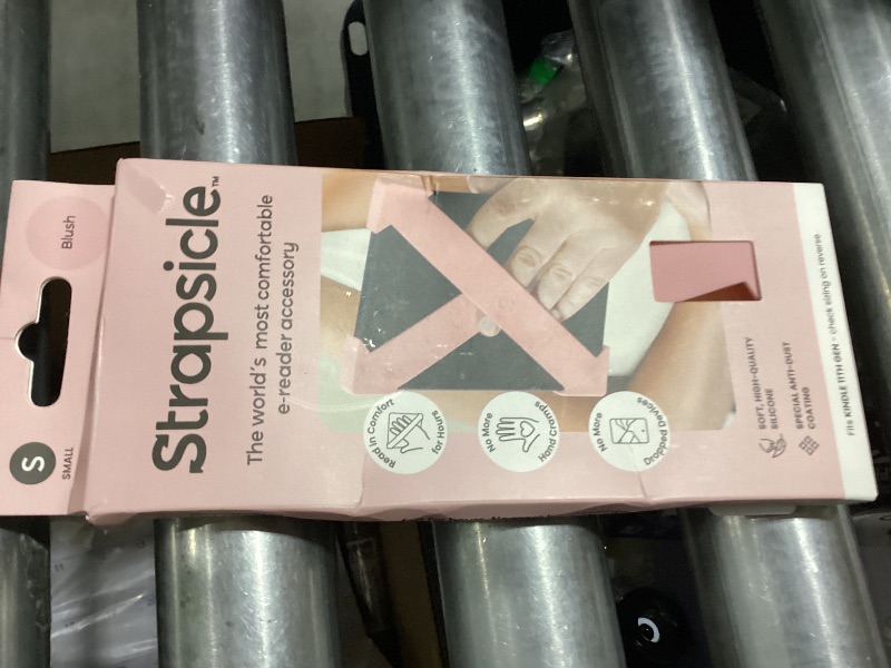 Photo 1 of Strapsicle Silicone Hand Strap – Kindle Basic Gen 11 & 12, Kobo Nia – Small – 2-Pack – Blush – Comfy Alternative to Case or Cover