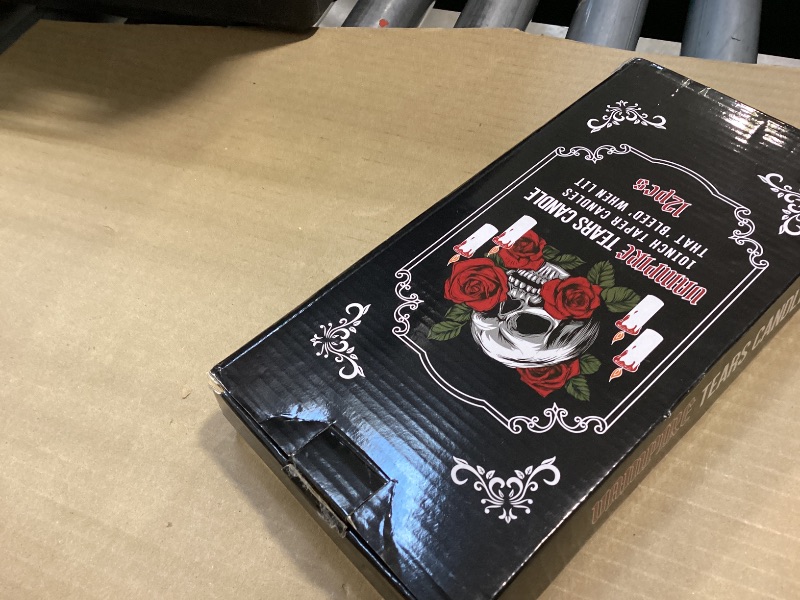 Photo 1 of 12PCS 10-Inch Black Bleeding Taper Candles,Vampire Tears Taper Candles- Unscented Ideal for Halloween, Christmas, Rituals, and Themed Party Decor