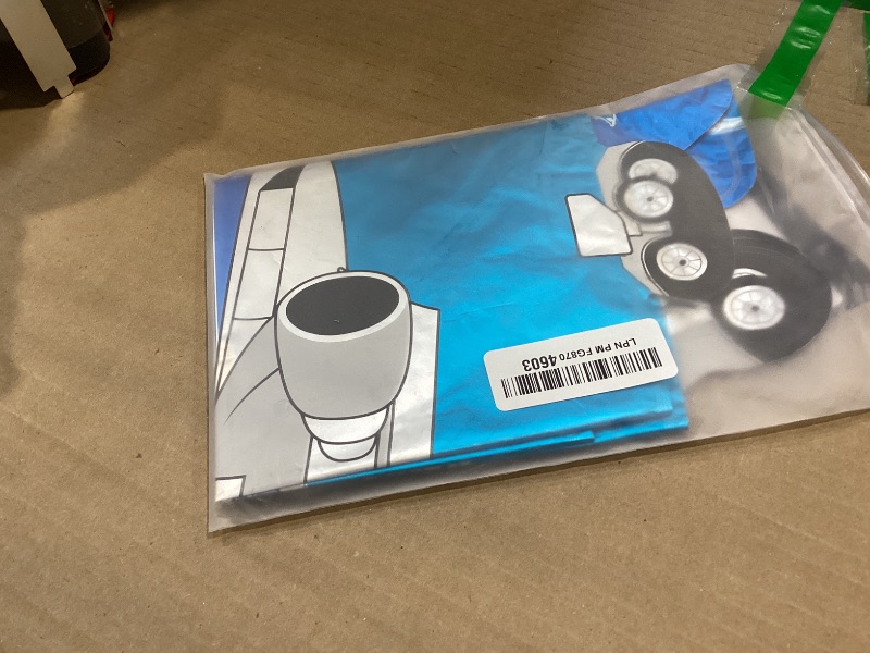 Photo 1 of 3Pcs Blue Large Airplane Helicopter Balloon Birthday Party Supplies (32.8x16.5Inch)