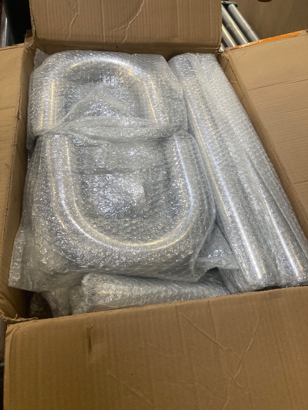 Photo 1 of MOOSUN 2.5" 8pcs Universal Aluminum Tube Set 600MM Polished Aluminum Turbo Intercooler Pipe+8 Elbow Hose+16 Clamps Kit