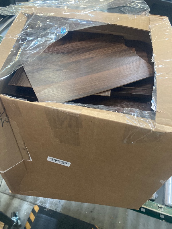 Photo 1 of **DAMAGED** JOONEE Rattan Nightstand with Charging Station,Farmhouse Bedside Table with 2 Storage Drawer and Open Wood Shelf, for Bedroom and Small Spaces,Night Stand with Solid Wood Legs (Walnut Brown-Outlet)