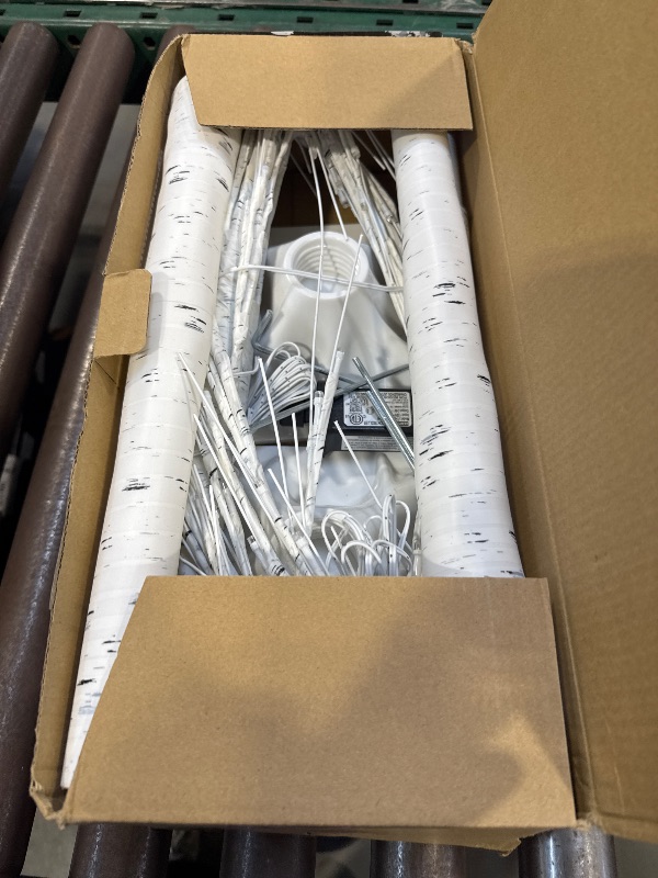 Photo 1 of 2-Pack 4FT Lighted Birch Tree for Indoor Christmas Decorations Outdoor, Higher Size, Timer Function Birch Christmas Tree with 96 LED Warm White Lights for Home Decor Bedroom Thanksgiving Party Garden