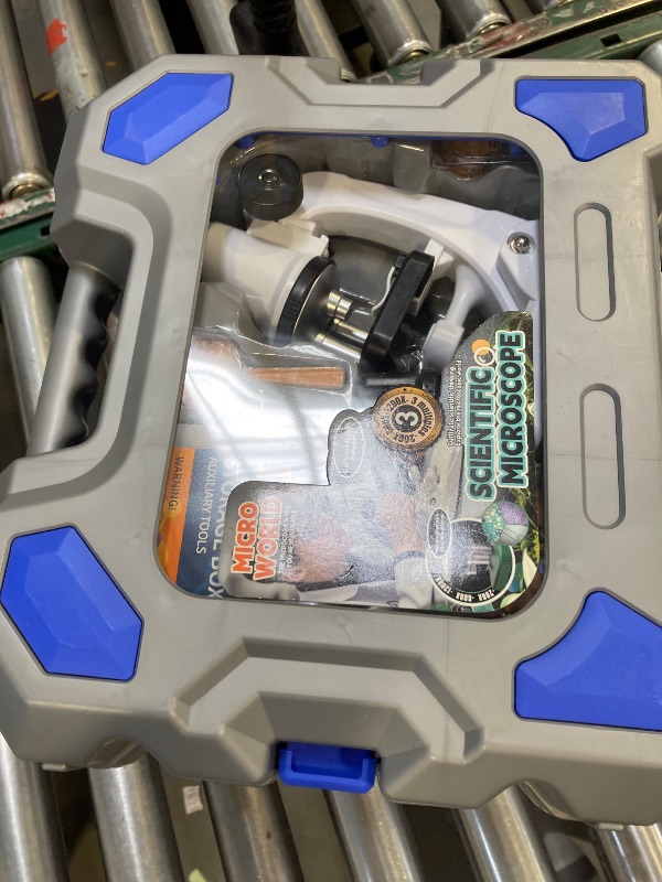 Photo 1 of 61 Piece Kids Microscope Kit, 100X-1200X Magnification with LED Light | Durable Metal Body, Slides & Carrying Box | STEM Biology Science Kit, Educational Gift for Children Ages 6-12