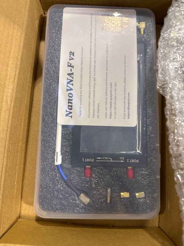 Photo 1 of AURSINC Upgraded NanoVNA-F V2 Vector Network Analyzer 50kHz-3GHz with RF Demo Tester Board, 4.3inch with 5000mAh, Measuring S-Parameters VoltagSWR, Phase, Delay, Smith Chart, RTC Realtime