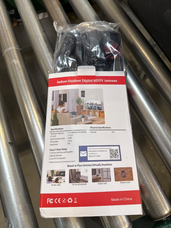 Photo 1 of 2026 Upgraded Indoor TV Antenna, 3200+ Miles Range HD Digital Antenna for Smart TV, Strongest with Amplified Signal Booster Supports 4K 8K 1080p All TVs- 38FT Coaxial Cable for Local Channels
