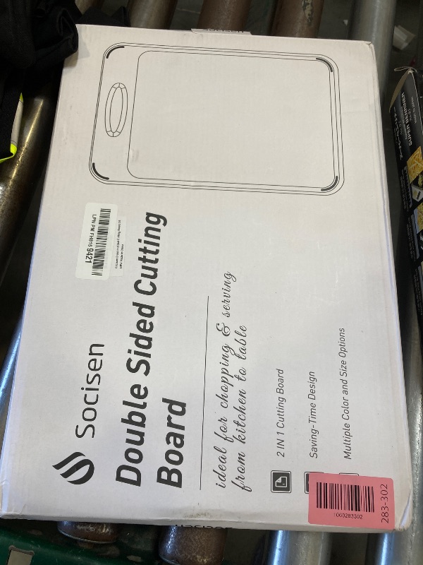 Photo 1 of 2 in 1 Stainless Steel Cutting Board with Handle Chopping Best Non Toxic Cutting Boards 2 Sided Cutting Boards for Kitchen Butcher Board Best Hardwood Kitchen Counter Organic Vegetable Meat BBQ Kit