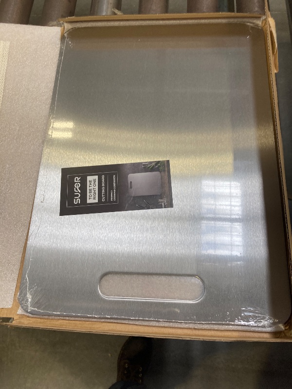 Photo 1 of 00% Pure Titanium Cutting Boards For Kitche,Easy to clean, Double-sided food-grade Cutting Board For Cutting Meats, Fruits And Vegetables,2 Pack Titanium Cutting Board