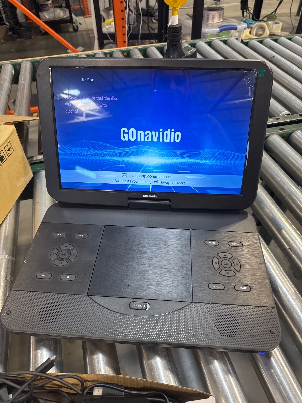 Photo 1 of GOnavidio 17.6" Portable Blu Ray DVD Player with 15.4" Large Screen, HDMI in/Out, Sync Screen, 4000mAh Rechargeable Battery, 1080P MP4 MKV Video, Surround Audio, USB/TF Card(Include HDMI Cable)