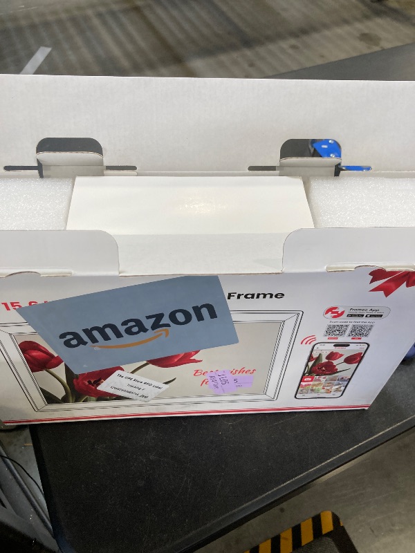 Photo 1 of 64GB 15.6" Frameo Digital Picture Frame WiFi, Large Electronic Photo Frames 1920 x 1080 IPS FHD Touch Screen, Send Photos from Your Phone from Anywhere, Best Gifts for Parents and Grandparents