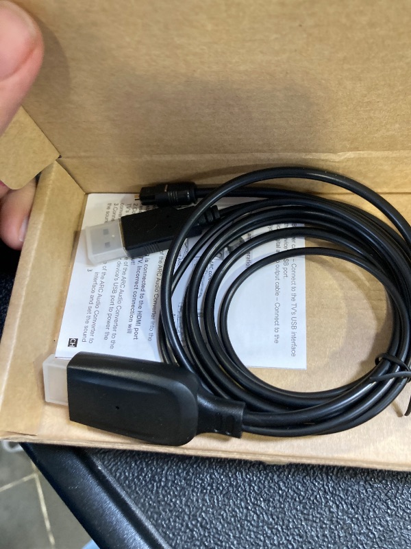 Photo 1 of 192KHz HDMI ARC to Optical Audio Converter for TV to Soundbar, Plug & Play 3.4ft/1.05m ARC to Optical Cable Audio Extractor Adapter Splitter for Sound System Speaker Home Theater Support Dolby/DTS 5.1