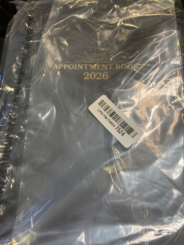 Photo 1 of 2026 Appointment Book & Planner - 2026 Daily Hourly Planner, 8.5" x 11", Jan 2026 - Dec 2026, 2026 Weekly Appointment Book, Planners with Colorful Tabs, Leather Cover, 15-Minute Interval - Black