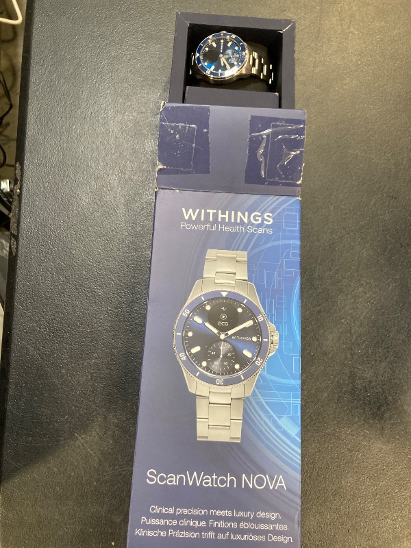 Photo 1 of WITHINGS Scanwatch Nova - Heart Health Hybrid Smart Watch for Men & Women - SPO2, Temperature Monitoring, Sleep, Respiratory Health, Cycle Monitoring, 30-day Battery Life, Apple iOS/Android