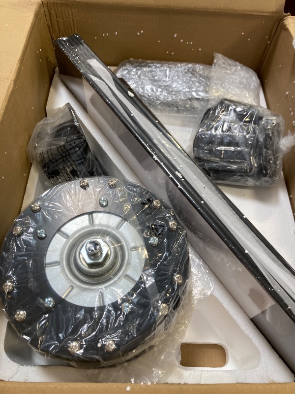 Photo 1 of Fanbulous 52 Inch Ceiling Fans No Light with Remote, Modern Ceiling Fan Without Light, Dual Finish 6 Blades, Reversible Quiet DC Motor, 6 Speed, Large Ceiling Fan for Indoor or Covered Outdoor, Black