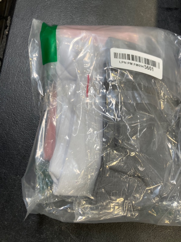 Photo 1 of 4 Pairs Compression Socks for Women Circulation-Best Support for Nurses,Running,Athletic,Travel ,Hiking,Yoga,Gym,Basketball,Baseball,Football, Soccer,White,Pink Knee High Sock S-M