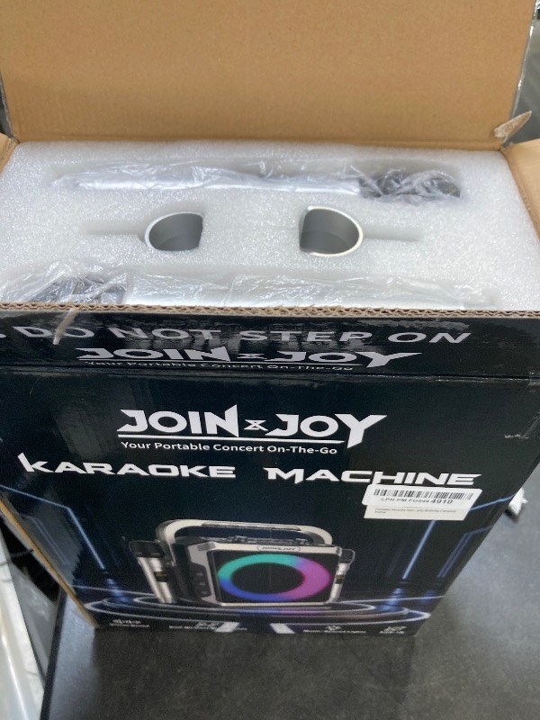 Photo 1 of Portable Karaoke Machine, with Wireless Microphones, Bluetooth Party Speaker with LED Lights, Loud Subwoofer, USB/AUX, Outdoor Karaoke Speaker for Adults & Kids, Home & Party