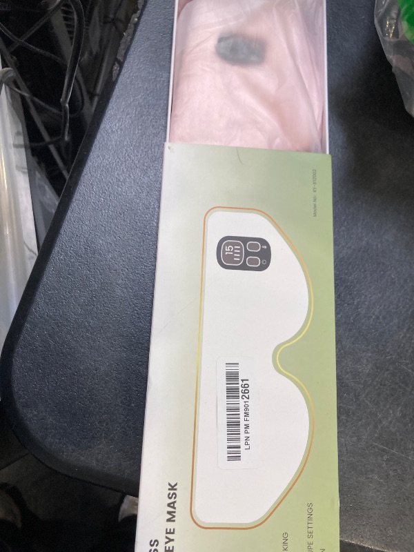 Photo 1 of Anydance Heated Eye Mask - Cordless Eye Mask for Dry Eyes, FSA - HSA Eligible, Eye Relief, Improved Sleep, 4 Temperature, Washable Eye Heating Pad for Travel, Removable for Cleaning - Rose Pink