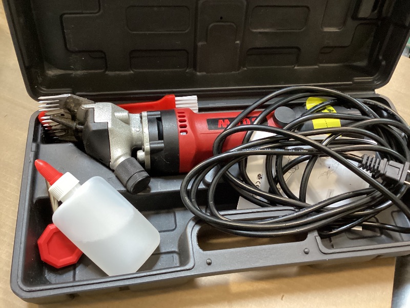 Photo 1 of Vkdemer Electric Sheep Shears,600W Upgraded Professional Sheep Clippers,6 Speed Heavy Duty Shearing Clipper,13-Teeth Animal Grooming Clippers for Sheep Alpacas Goats and Thick Coat Animals