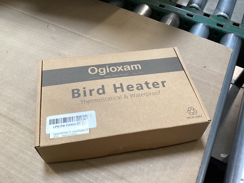 Photo 1 of Ogioxam Bird Heater, Thermostatical Bird Warmer for Parakeets, IP67 Waterproof Bird Accessories and Supplies, 12V
