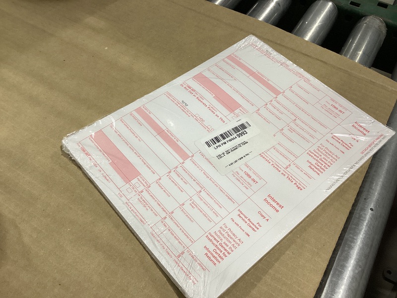 Photo 1 of 1099 INT Tax Forms 2025 Interest Income Set, 4 Part 25 Pack, Great for QuickBooks and Accounting Software 25 Laser Form Sets for Interest Income, 1099-INT 2025