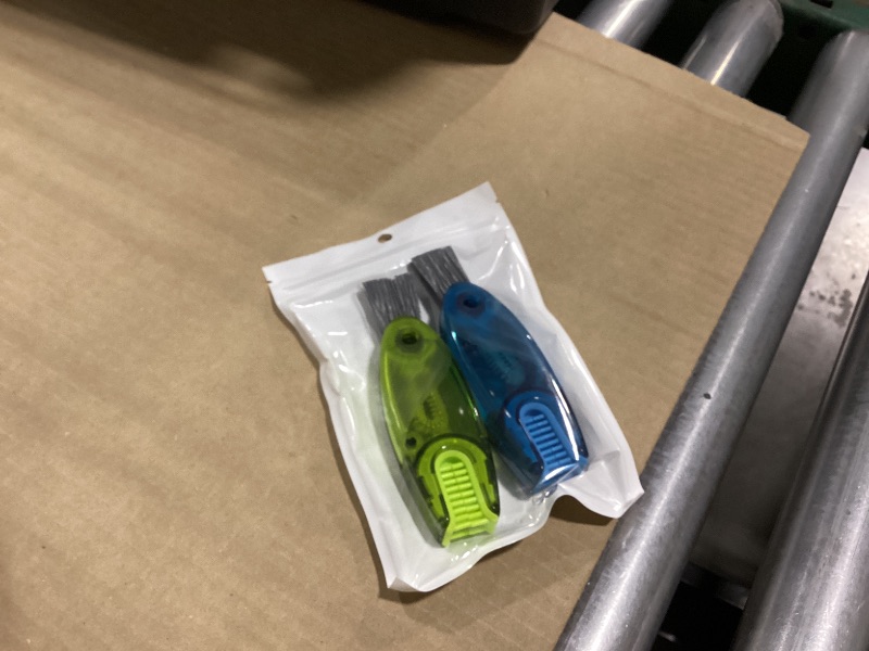 Photo 1 of 4 in 1 Cup Lid Gap Cleaning Brush Set 2 Pcs - Multifunctional Bottle Cleaning Brush Tools for Home Kitchen and Travel Cleaning | Portable Silicone Cup Lid Cleaner in 2 Colors